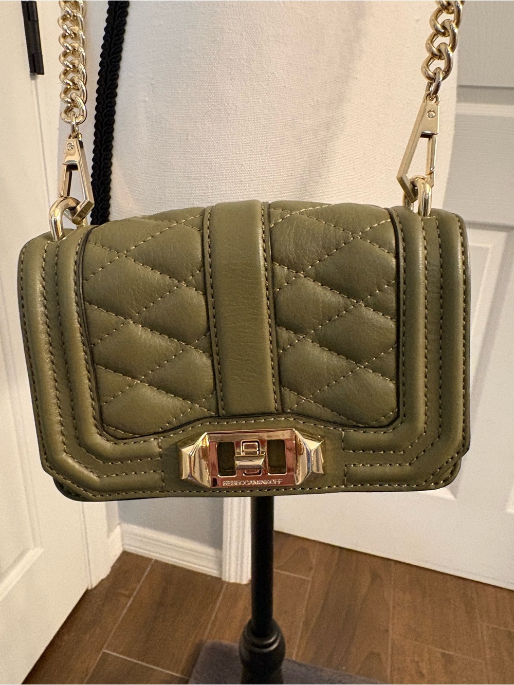 Rebecca Minkoff Quilted Crossbody Bag with Gold Hardware